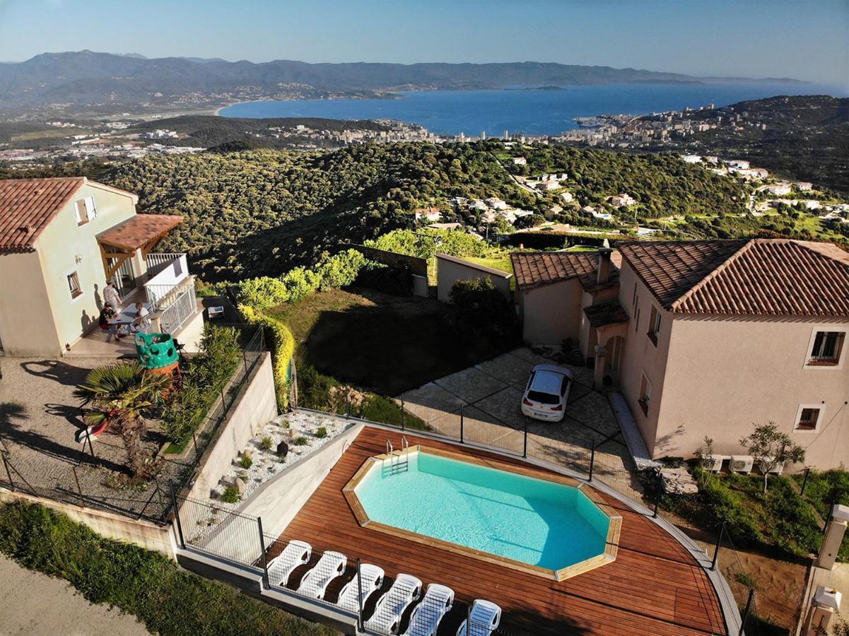 Gites Sassone, Vue Panoramique Sur Ajaccio Et La Mer Alata المظهر الخارجي الصورة