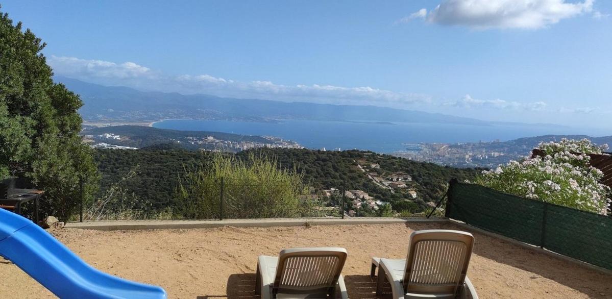 Gites Sassone, Vue Panoramique Sur Ajaccio Et La Mer Alata المظهر الخارجي الصورة