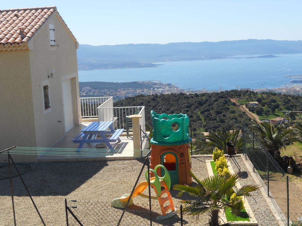 Gites Sassone, Vue Panoramique Sur Ajaccio Et La Mer Alata الغرفة الصورة